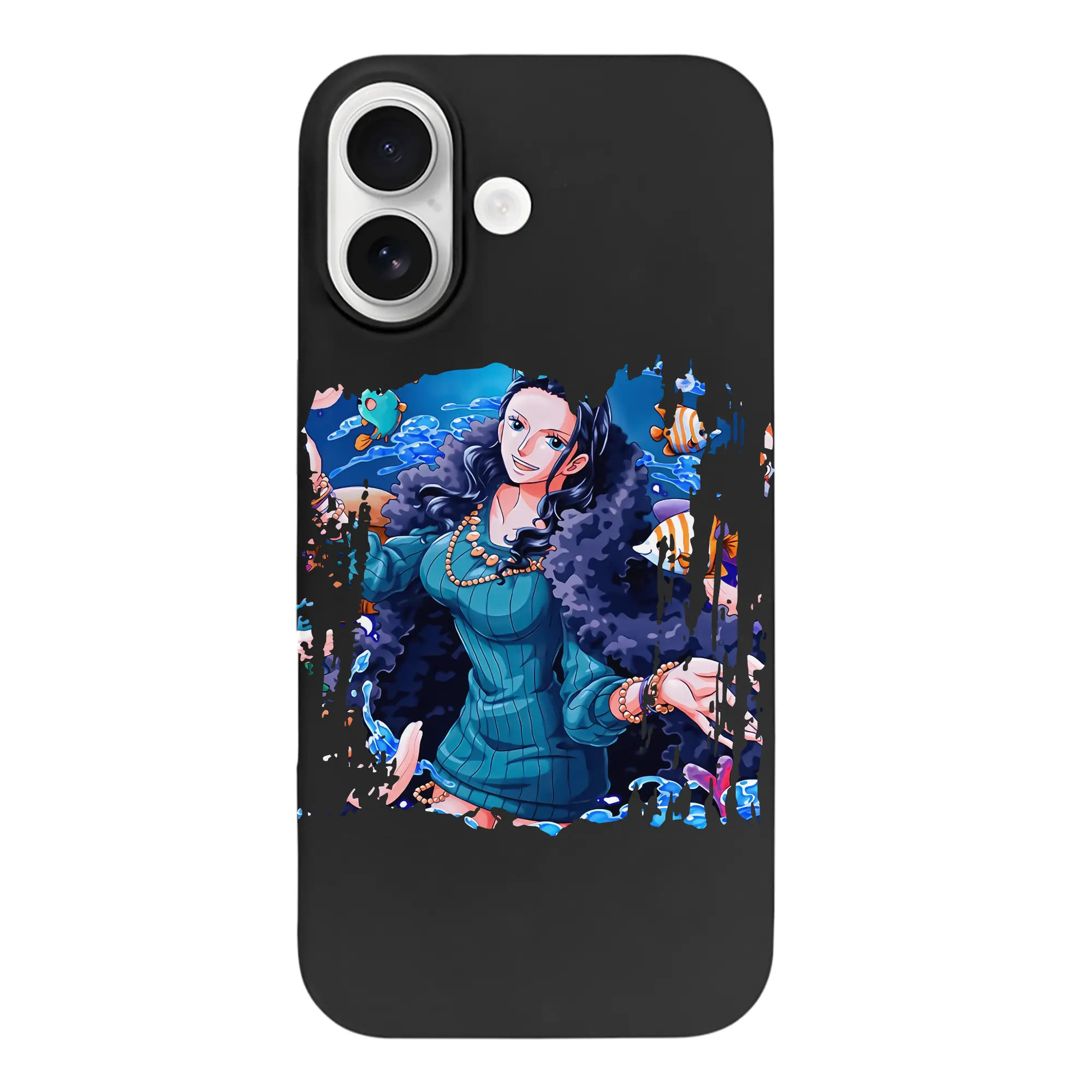 ワンピース グッズ ニコ・ロビン - iPhone 17 シリーズ シリコンケース 薄型 耐衝撃 指紋防止 ソフトタッチカバー 精密フィット 傷防止 保護ケース iPhone 17/17 Air/17 Pro/17 Pro Max 対応